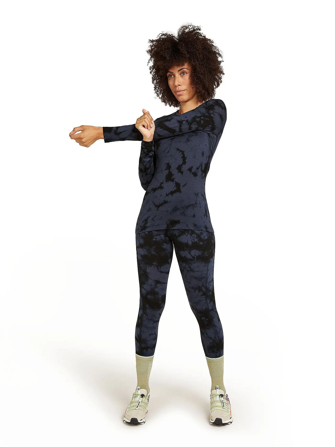 ICEBREAKER | Damen Unterziehshirt Cloud Dye Oasis 200 | 